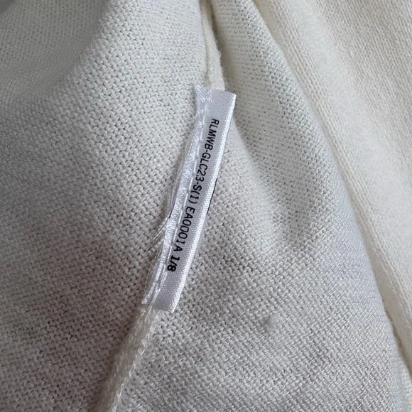 Lauren Ralph Lauren Ivory Cardigan Short Sleeve Button Light Sweater Size M - Picture 4 of 7